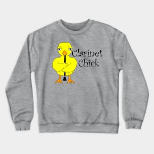 Clarinet Chick Text Crewneck Sweatshirt